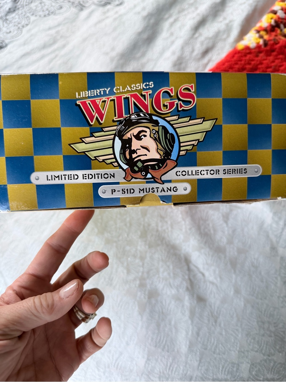 Wings P-51D Mustang Kids Toy - Blue & Gold